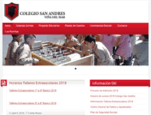 Tablet Screenshot of colegio-sanandres.cl